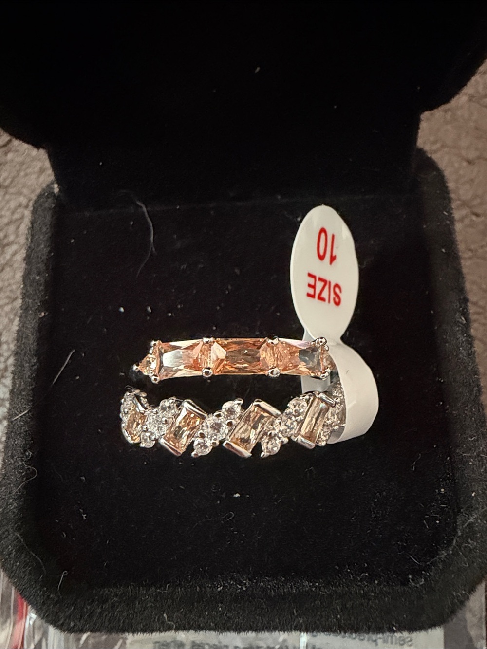 Wishing for sparkle RBP5960 Smokey Topaz on Rhodium plating